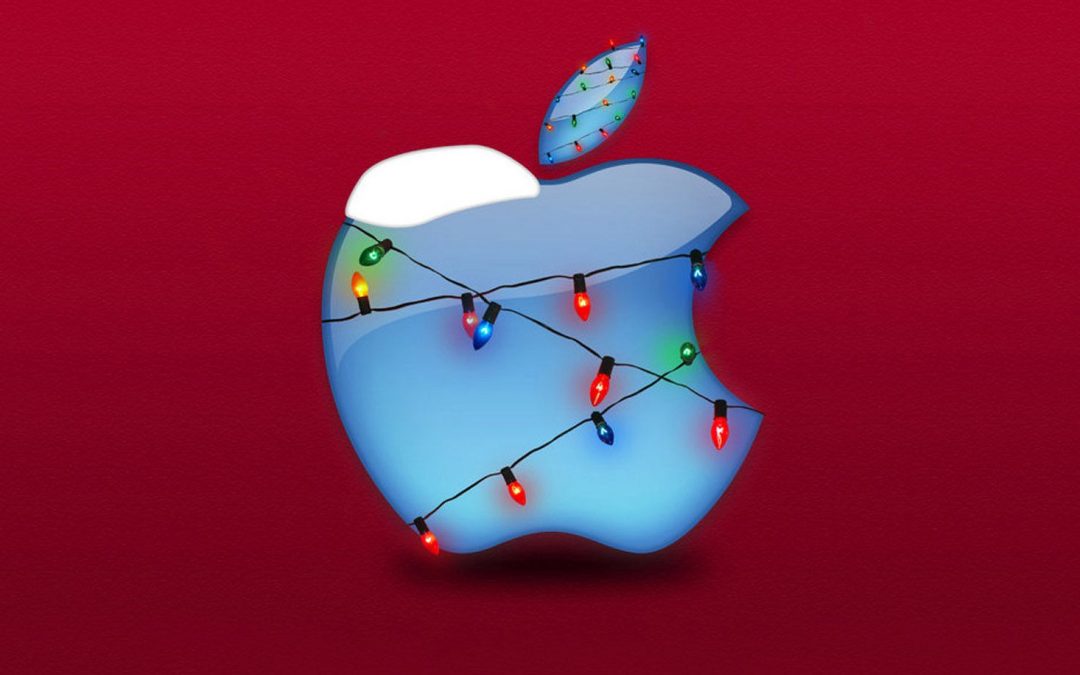 Apple xmas logo